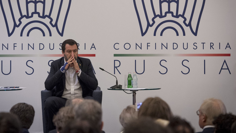 De retour à Moscou, Salvini dénonce encore les sanctions contre la Russie