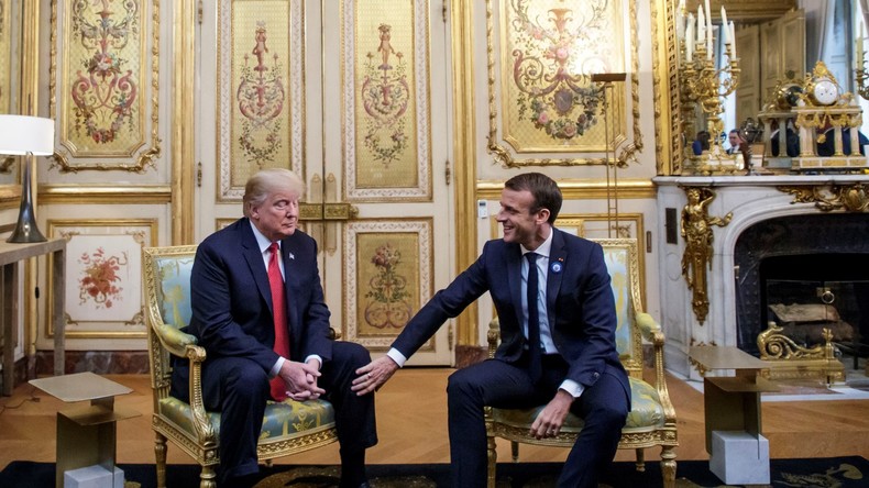 Amour à sens unique ? Trump peu réceptif aux caresses de Macron . 5be7dffd09fac2ed1d8b4569
