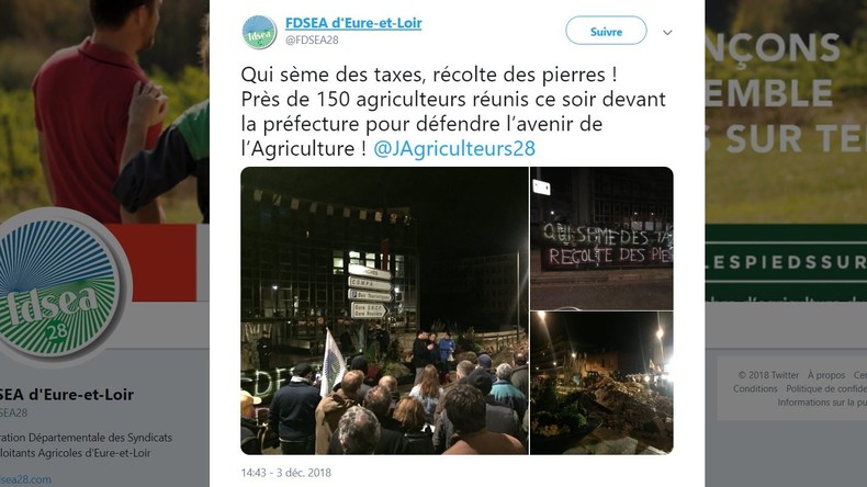 Mobilisation Contre Le Gouvernement Les Agriculteurs Dans