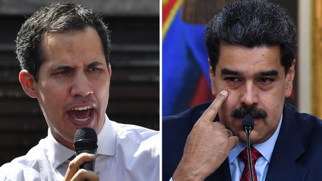 Nicolas Maduro et Juan Guaido.