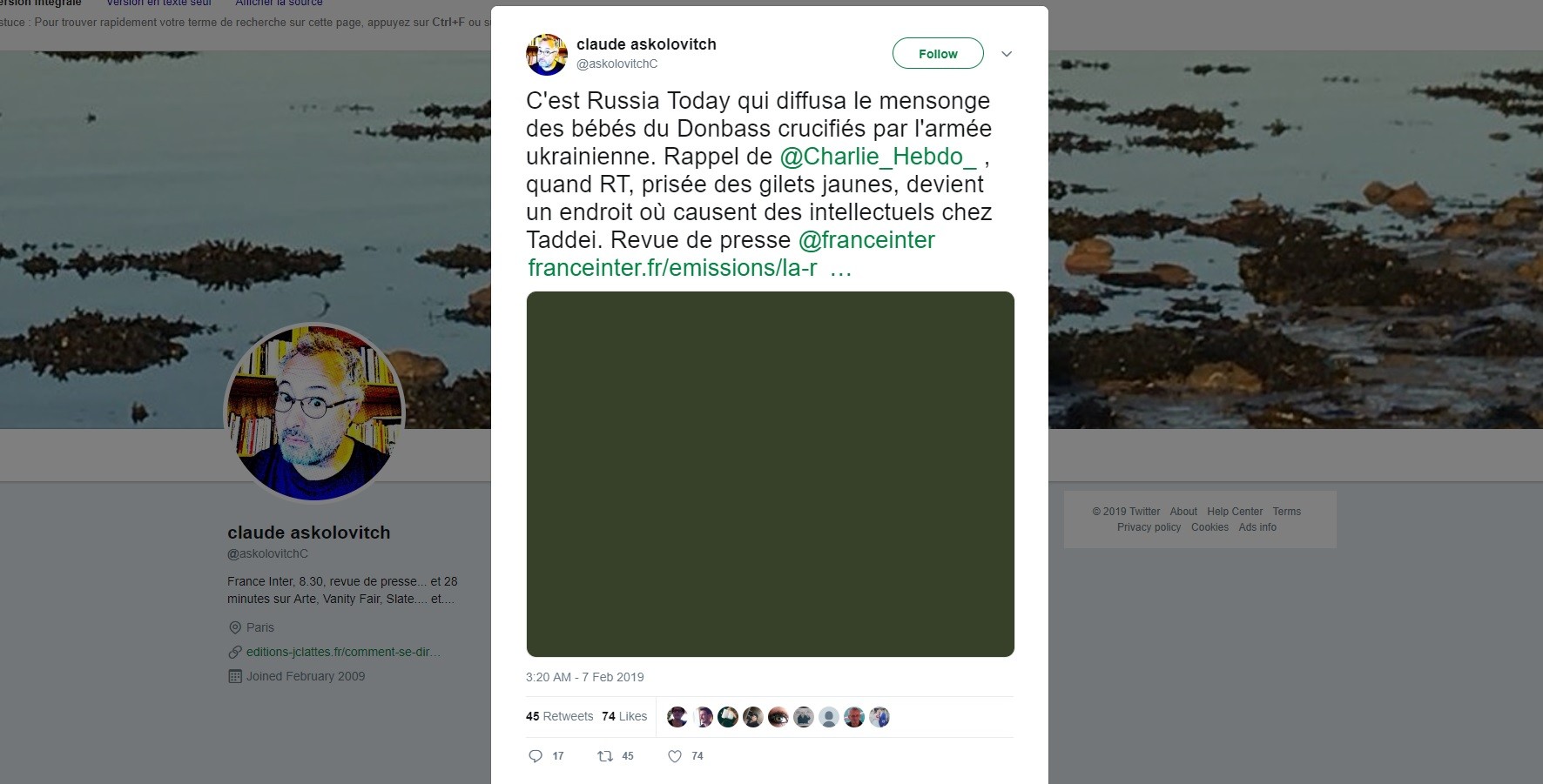 RT France «seul média audiovisuel honorable» : Askolovitch a-t-il déformé les propos de Lordon ?