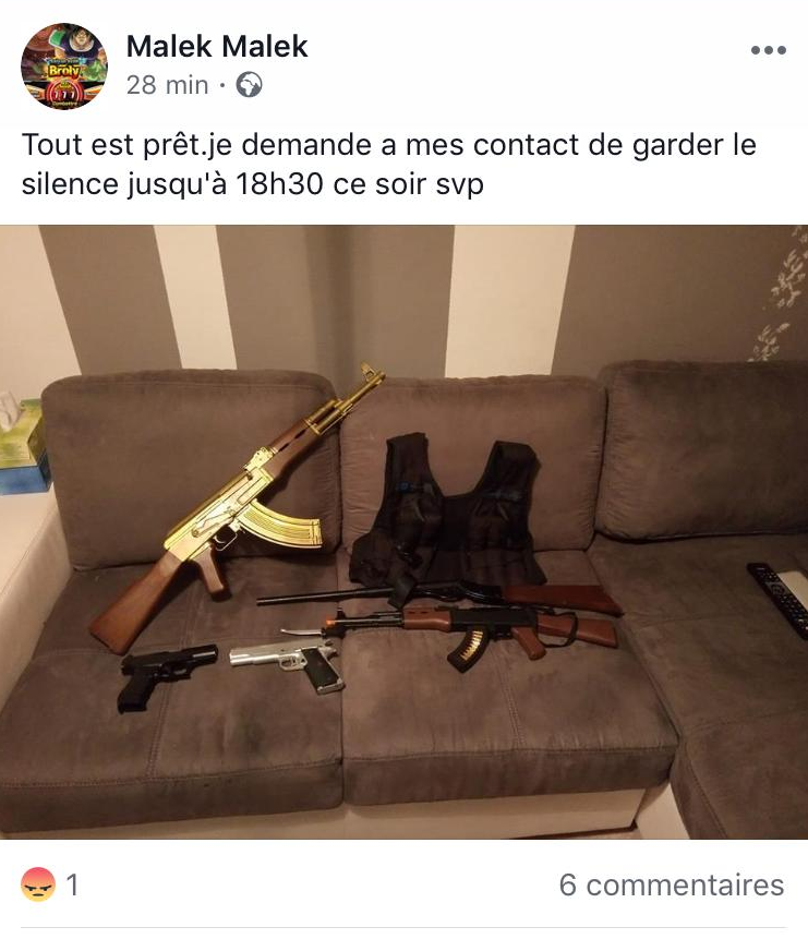 Menaces de mort : le frère de Chérif Chekatt condamné à 12 mois de prison dont six avec sursis