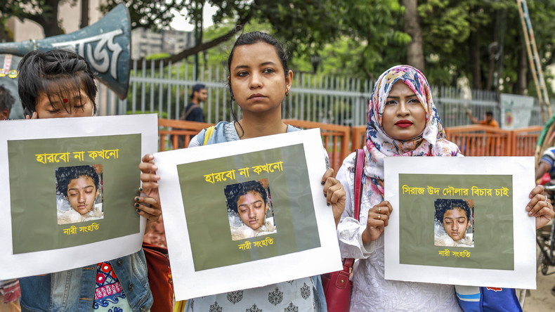 Manifestations au Bangladesh après le décès d’une victime de harcèlement sexuel brûlée vive