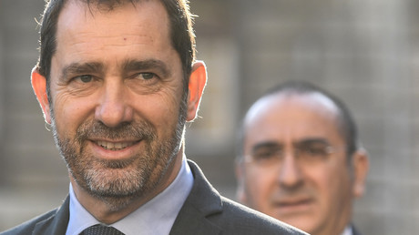 Christophe Castaner et Laurent Nunez à la préfecture de police de Paris pour la nomination du nouveau préfet, Didier Lallement, le 21 mars (image d'illustration).