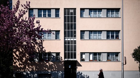 Vue d’un bâtiment de l’ensemble de logement social de la cité-jardin de la Butte-Rouge à Chatenay-Malabry, près de Paris (photo d’illustration prise le 11 avril 2019.
