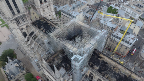 Notre-Dame : les images stupéfiantes des dégâts causés par l’incendie vus par drone