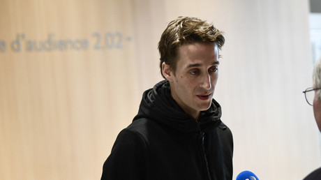 Gaspard Glanz au tribunal de grande instance de Paris le 29 avril. 