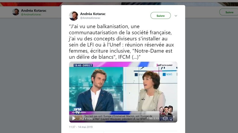 «On a oublié cette pensée souverainiste, républicaine, laïque» : il quitte LFI et appelle à voter RN
