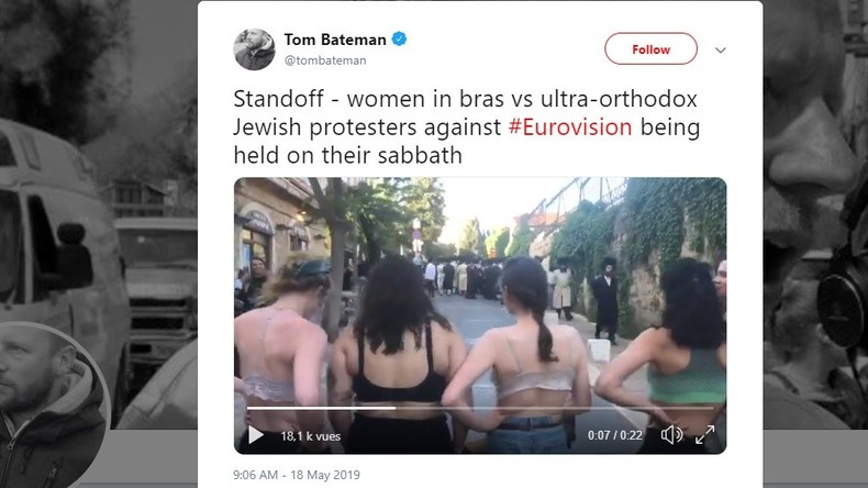 Jérusalem : des femmes en soutien-gorge tentent de perturber une manifestation d'ultra-orthodoxes