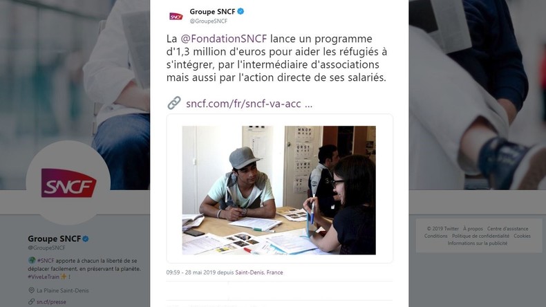 «Aller plus loin» pour intégrer les réfugiés : la SNCF lance un programme d'1,3 million d'euros