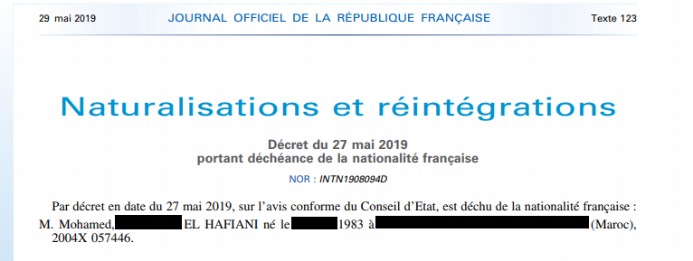 Souhaitant faire le djihad en Afghanistan, un Franco-marocain déchu de sa nationalité française