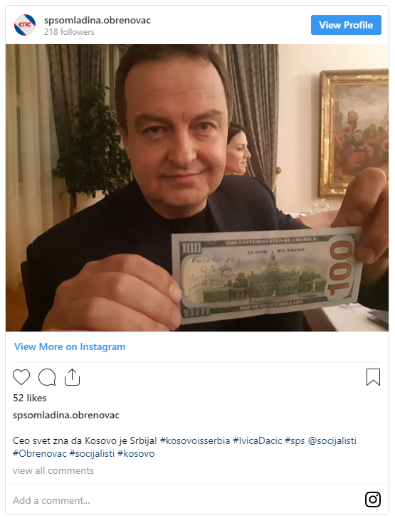 «Le Kosovo, c'est la Serbie !» : une campagne serbe sur les réseaux à l'aube du sommet de Paris