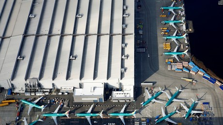 Des Boeing 737 MAX parqués sur le tarmac de l'usine Boeing de Renton près de Seattle (Etat de Washington) aux Etats-Unis, le 21 mars 2019.