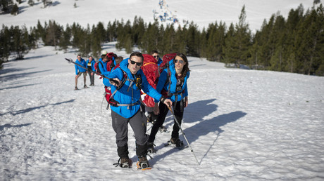 Les activistes de Génération identitaire au Col de l'Echelle le 21 avril 2018 (image d'illustration).