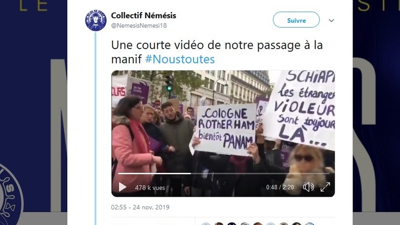 Qu'est-ce que Némésis, le collectif féminin qui a fait parler de lui lors de la marche #NousToutes ?