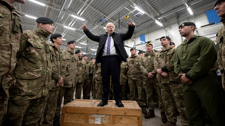Boris Johnson en Estonie le 21 décembre. Image d'illustration.