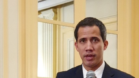 Juan Guaido le 24 janvier 2020 à la Maison de l'Amérique latine.
