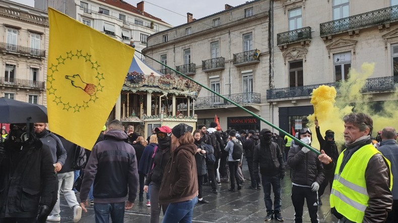 Mobilisations sous tension à Montpellier et à Paris pour l'acte 64 des Gilets jaunes