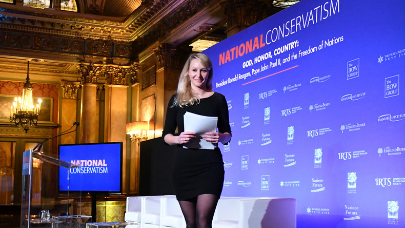 Gilets jaunes, alliance latine, Brexit... Marion Maréchal définit le «national-conservatisme» à Rome