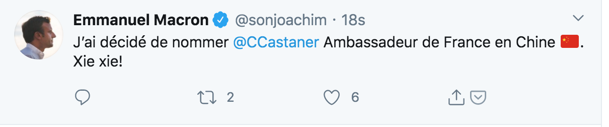 Le député ex-LREM Joachim Son-Forget usurpe l'identité d'Emmanuel Macron sur Twitter