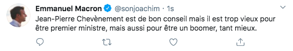 Le député ex-LREM Joachim Son-Forget usurpe l'identité d'Emmanuel Macron sur Twitter