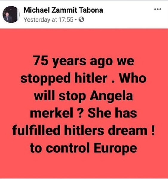 Un ambassadeur maltais démissionne après avoir comparé Angela Merkel à Hitler