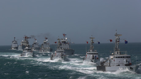 Navires vénézuéliens lors d'un exercice militaire en 2019 (image d'illustration).