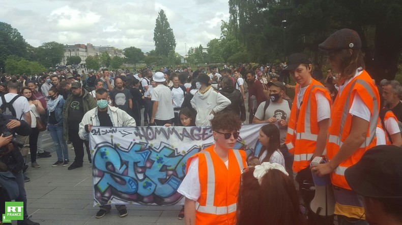Marche blanche à Nantes un an après la mort de Steve Maia Caniço
