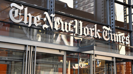 Cliché pris devant la rédaction du New York Times, le 6 septembre 2018, à New York, aux Etats-Unis (image d'illustration).