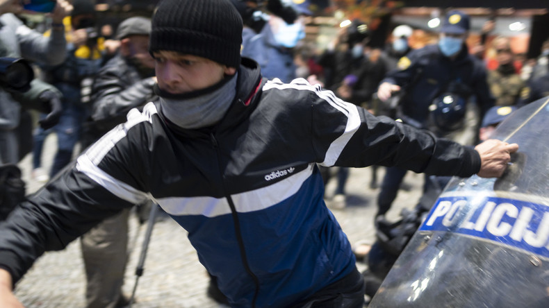Slovénie : tensions et violences lors de manifestations anti-confinement