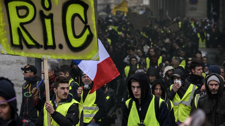 Les Gilets jaunes se retrouvent à Lyon pour leur première manifestation de 2021