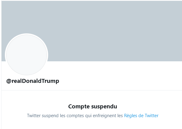 Twitter suspend définitivement le compte de Donald Trump