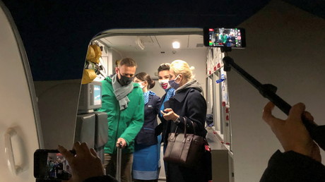 Alexey Navalny à son arrivée à Moscou le 17 janvier.