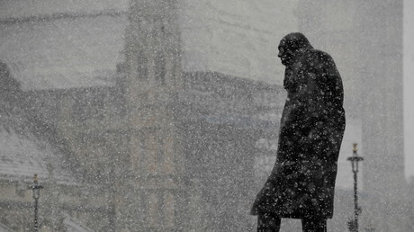 La statue de Churchill à Londres le 24 janvier 2021 (image d'illustration).