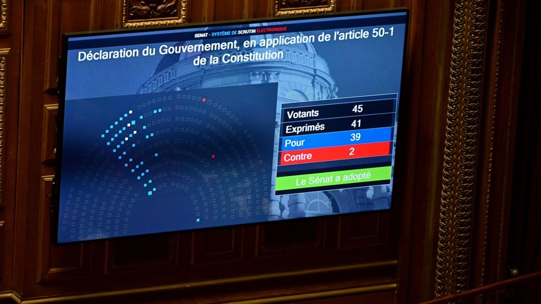 Les nouvelles restrictions anti-Covid votées au Sénat malgré un boycott massif