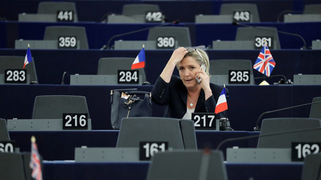 Marine Le Pen au Parlement européen en janvier 2017 (image d'illustration).