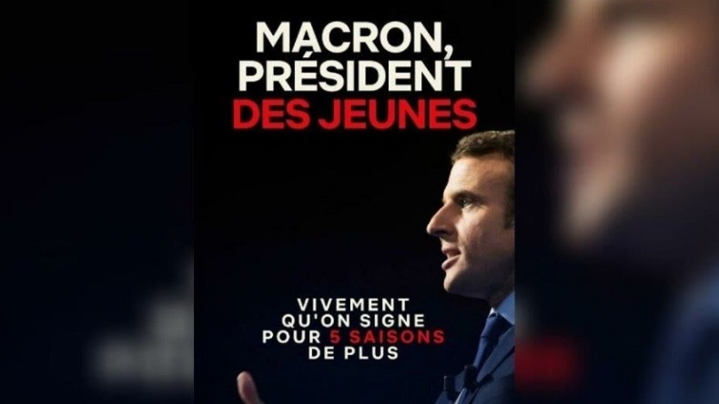 Vivement «5 saisons de plus» ? Les Jeunes avec Macron dégainent une affiche inspirée par Netflix