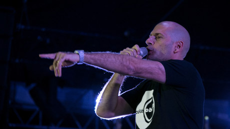 L'artiste Akhenaton du collectif de rap IAM, lors d'un concert au festival de musique Solidays le 24 juin 2018 à l'hippodrome de Longchamp à Paris (image d'illustration).