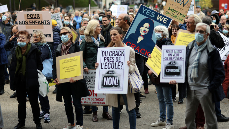 «Crackastrophe annoncée» : manifestation pour alerter sur la problématique des toxicomanes à Paris