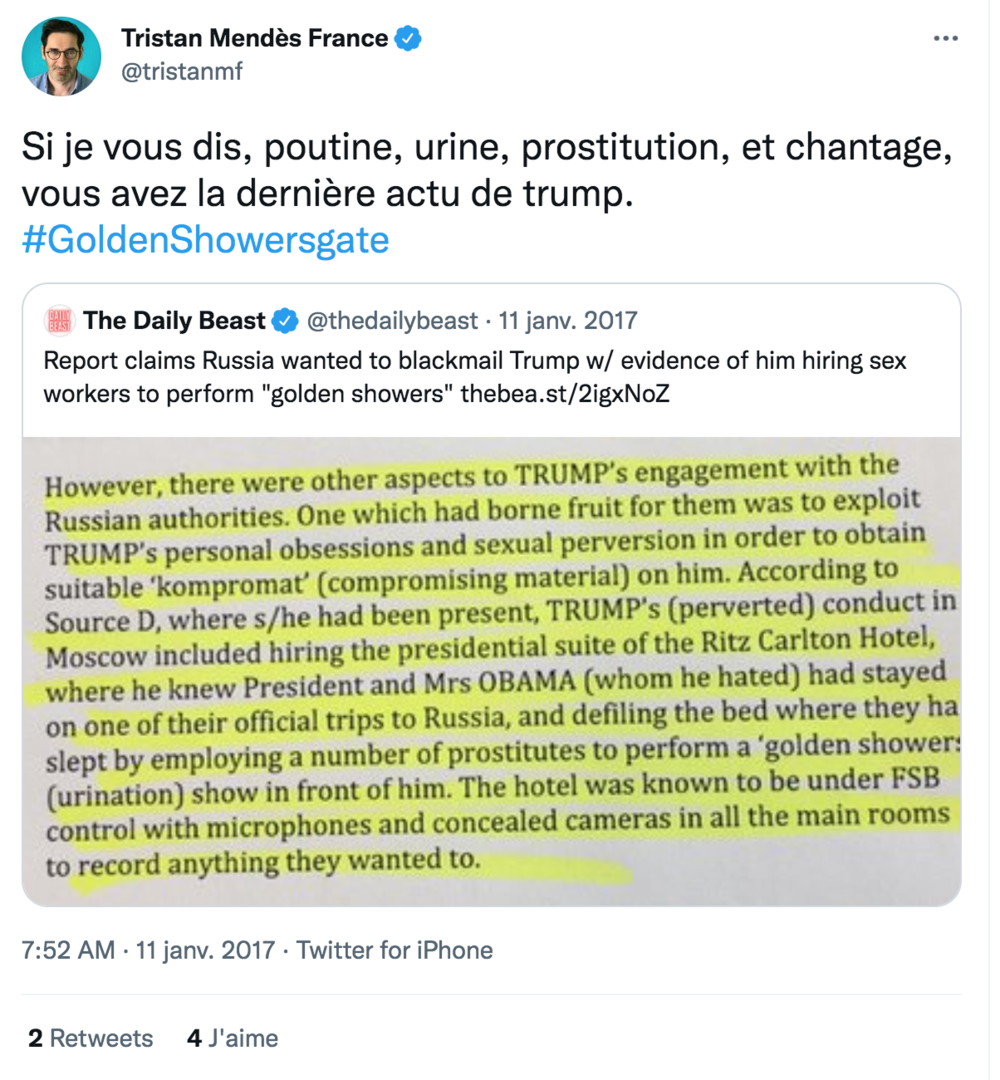 Le Washington Post corrige et supprime des articles sur la théorie de «collusion russe» avec Trump
