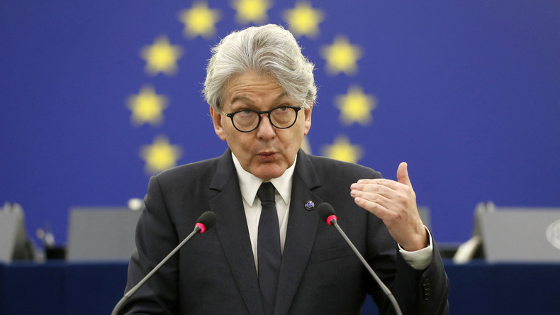 Thierry Breton au Parlement européen