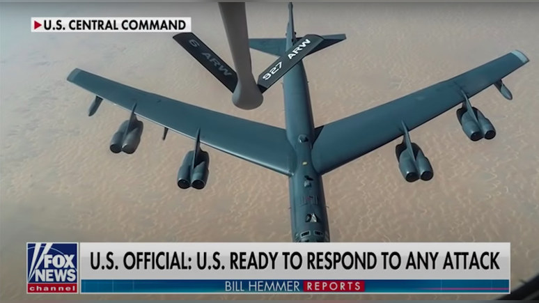 демонстрация силы — американские бомбардировщики В-52 пролетели над Персидским заливом — ИноТВ