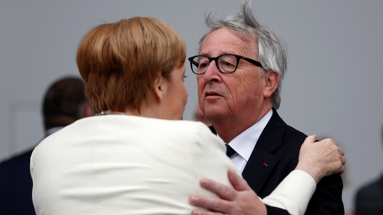 DE: Юнкер признался, что будет скучать по Меркель, хоть она его и раздражала