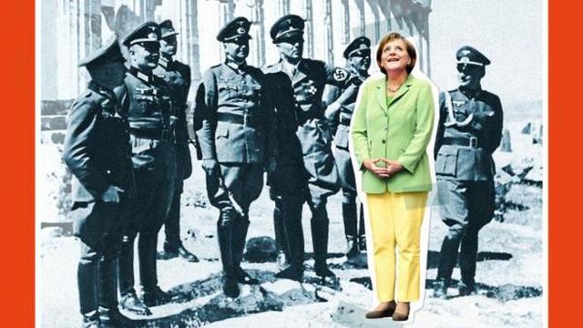 На обложке Spiegel Меркель предстала в окружении нацистов