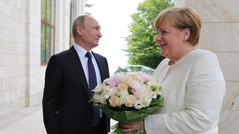 Bild расценил букет для Меркель как «оскорбление»