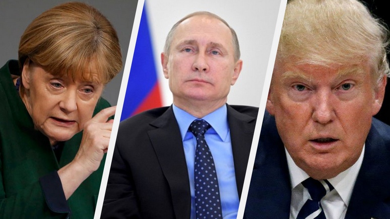 FAZ: «мягкая сила» Меркель не в состоянии совладать с «уличными хулиганами» — Путиным и Трампом