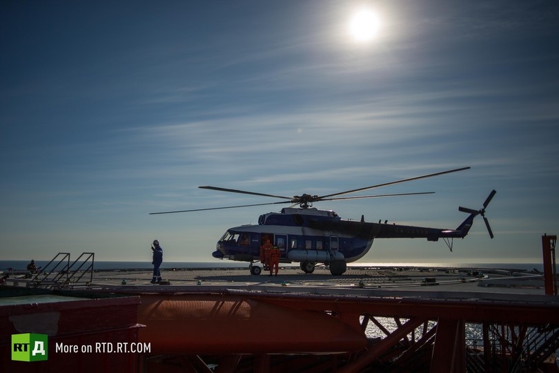 life on Arctic oil platform