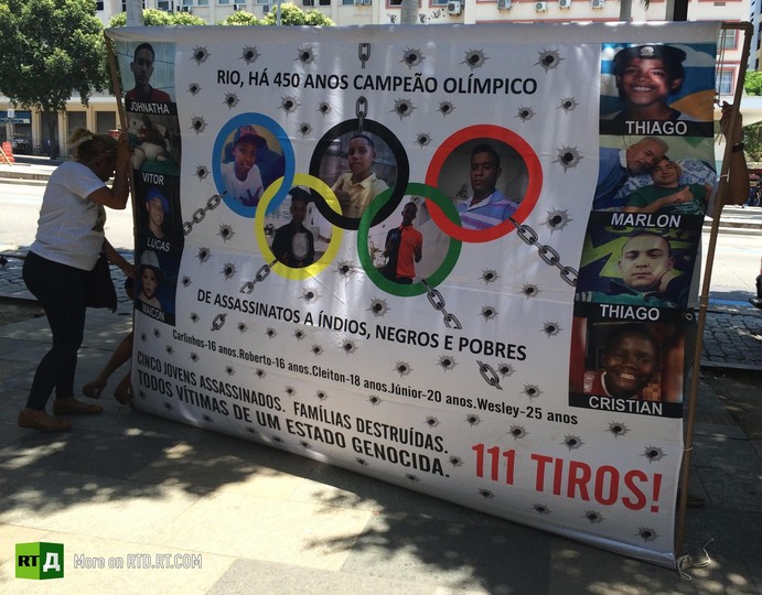 Rio favela children in city of God