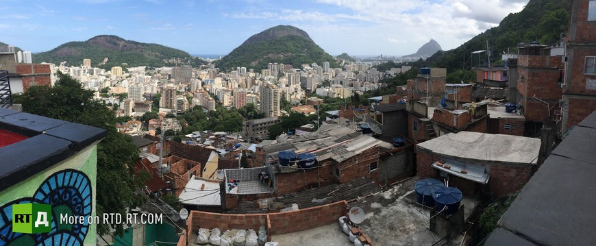 Rio favela children in city of God