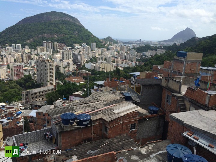 Rio favela children in city of God